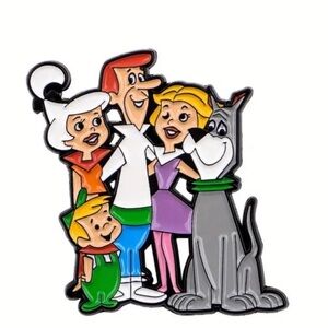 Jetsons Family Enamel Metal Pin, Nostalgia Pin